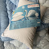 Подушка штучний лебединий пух 50*70 див. ARDA company лебединий пух. Чохол 100% бавовна, фото 2