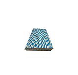 Паперова трубочка в індивідуальній упаковці Блакитна смужка 250 шт, фото 3