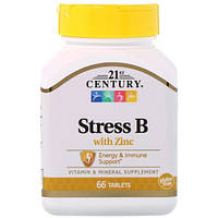 Вітаміни групи B з цинком 21st Century Stress B with Zinc 66tab