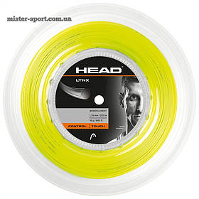 Head Lynx струни для тенісу 1.25 мм/200 м. бобіна жовті