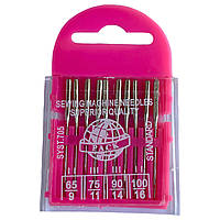 Голки швейні PACK №65 №75 №90 №100 для побутових швейних машин