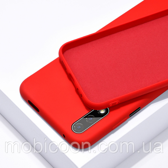 Чохол Silicone Case full для Huawei Y8P червоний (хуавей 008п), фото 1