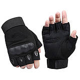 Тактичні рукавички безпалі з кісточками Oakley (Replica), фото 4