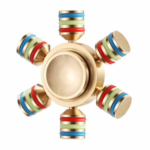 Латунний спінер UTOO EDC Colored Snowflake