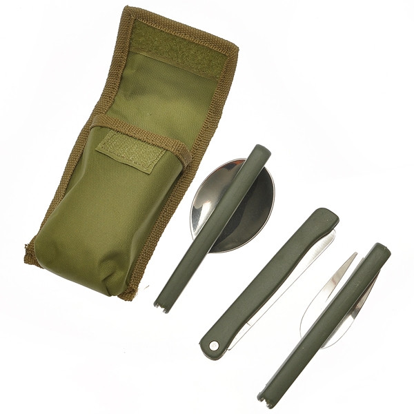 Похідний столовий набір Tableware Camping Set (ложка вилка, ніж)