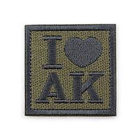 Патч Velcro I love AK