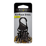 Набір металевих карабінів Nite Ize Key Rack, фото 3