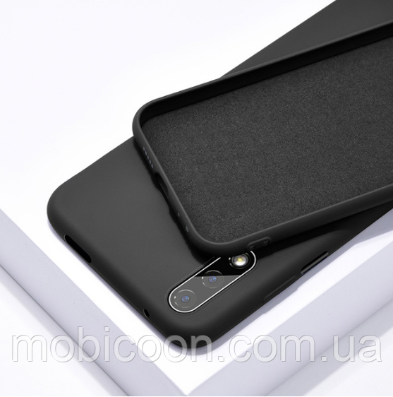 Чохол Silicone Case full для Huawei Y8P чорний (хуавей 008п), фото 1