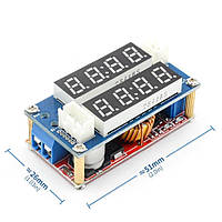 DC/DC преобразователь XL4015 понижающий ,CC CV, 8-36В / 1-32В 5А 75Вт с амперметром и вольтметром