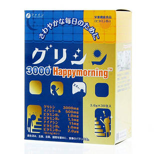 FINE Happy Morning Комплекс з гліцином 3000 Доброго ранку, 30 стіків на 30 днів. До 01/2027