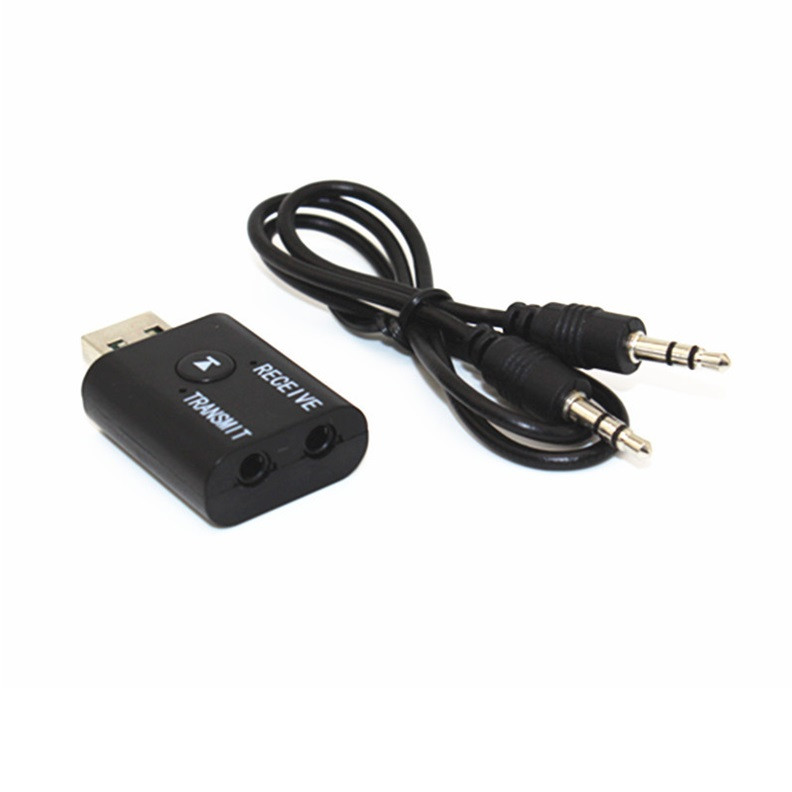 Бездротовий блютуз адаптер (Bluetooth V5.0) приймач-передавач 2 в 1 для телевізора, автомагнітоли, колонок