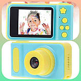 Дитячий цифровий фотоапарат Smart Kids Camera V7 Blue, фото 3