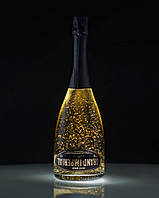 Шампанське (ігристе вино) з блискітками Золота 23 карати "Grand Imperial" 23 kt GOLD, брют біле