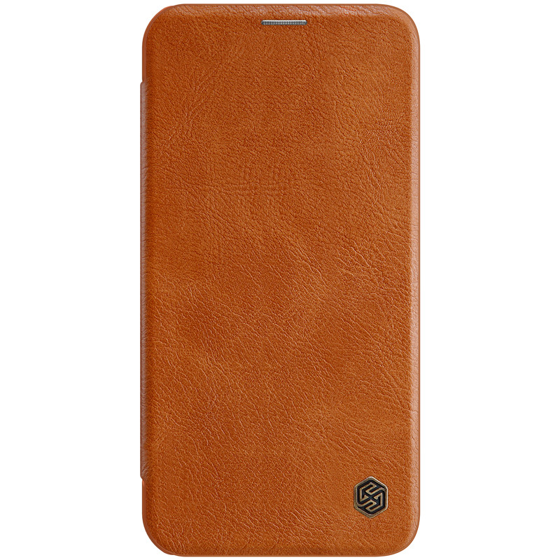 Nillkin Apple iPhone 12 Pro Max (6.7") Qin leather Brown case Шкіряний Чохол Книжка