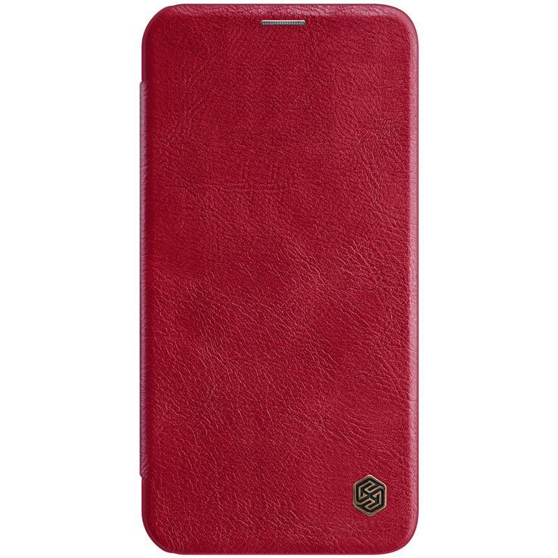 Nillkin Apple iPhone 12 Pro Max (6.7") Qin Red leather case Шкіряний Чохол Книжка