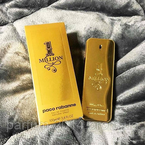 Мужская туалетная вода пако рабан 1 миллион Paco Rabanne 1 Million 100 мл (лиц) духи аромат запах парфюм, фото 2