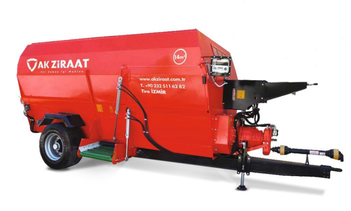 Горизонтальний кормороздавач Ak Ziraat Tiremix Y4, фото 1