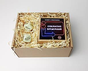 Набір-гра "Пограємося?": печиво із сексуальними завданнями для двох і гральні кістки із позами любові