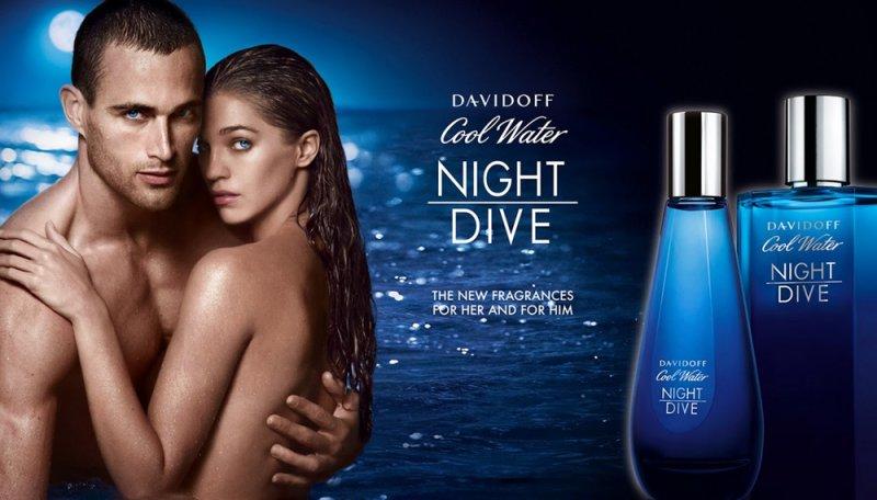 Женский парфюмированный лосьон для тела Davidoff Cool Water Night Dive Woman 75ml, восточный древесный аромат - фото 2 - id-p1242934012