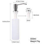 Кухонна мийка Platinum Handmade 6543 з дозатором і кошиком сталь 3,0/0.8, фото 8