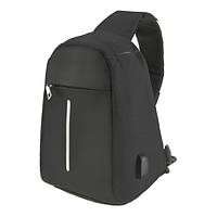 Рюкзак антивор Bobby Mini с защитой от карманников и USB-портом для зарядки (Black)