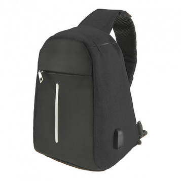Рюкзак міський протикрадій Bobby Mini з захистом від кишенькових злодіїв і USB-портом для заряджання (Black)