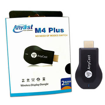Медіаплеєр AnyCast M4 Plus (Black) / hdmi з вбудованим Wi-Fi модулем для iOS/Android
