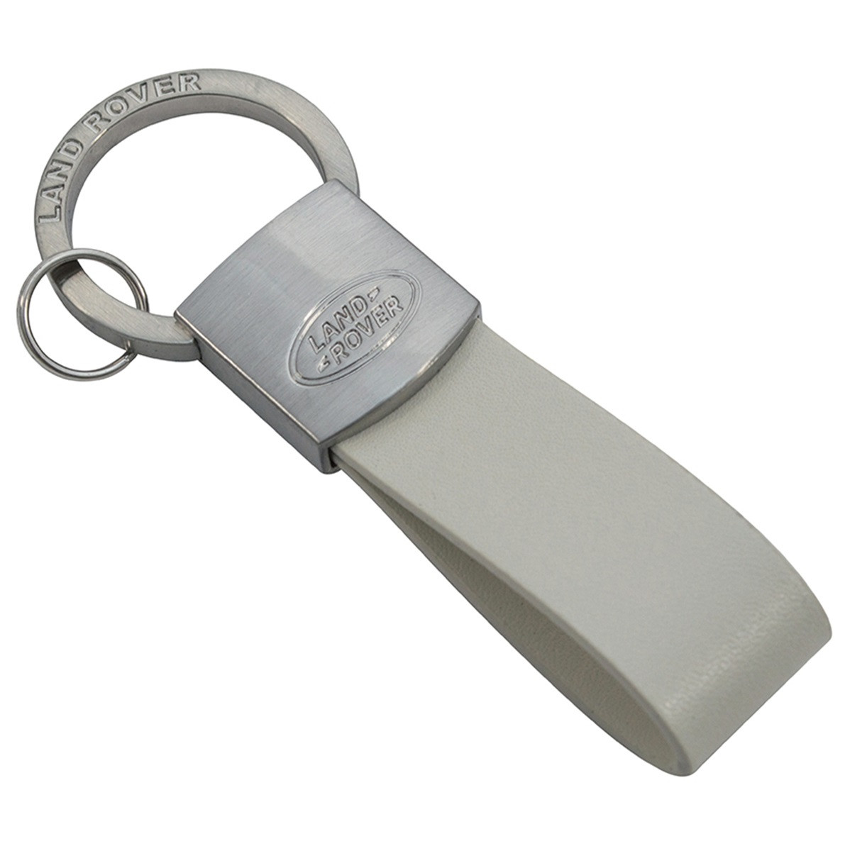 Брелок для ключів Land Rover Leather Loop Keyring, Ivory, артикул LRKRALLKI / LGKR508IVA