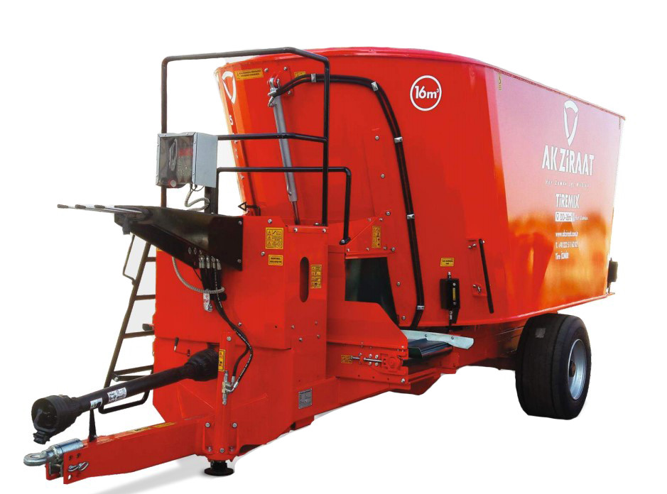 Вертикальний кормороздавач двухшнековий Ak Ziraat Tiremix-DD12, фото 1