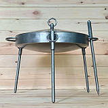 Дискова сковорода для багаття з кришкою 40 см, фото 5