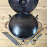 Дискова сковорода для багаття з кришкою 40 см, фото 8