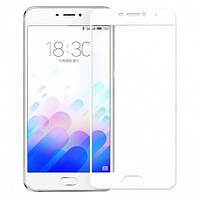 Захисне скло Lion для Meizu M5 3D Perfect Protection Full Glue, White