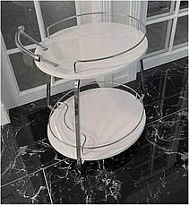 Сервировочный столик на колесиках Флоренция V323 графит 600х500х800, фото 3