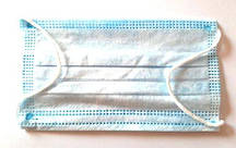 Маска для обличчя захисна, тришарова, заводська