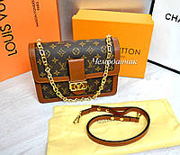 Женская кожаная сумка Louis Vuitton Dauphine Луи Виттон cross body, клатч, сумки луи виттон, 19