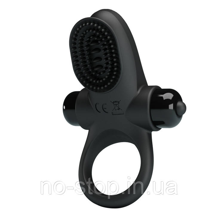 Ерекційне кільце PRETTY LOVE VIBRANT PENIS RING II Black, фото 1
