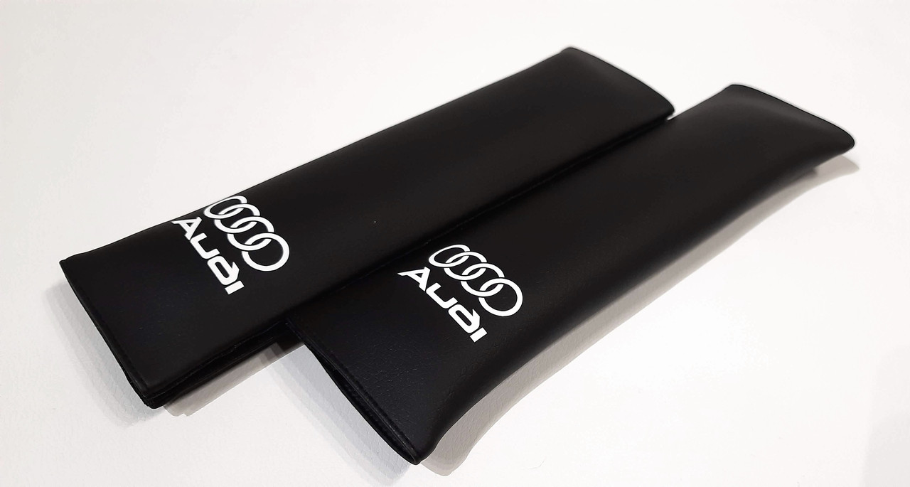 Подушки накладки на ремінь безпеки Audi чорна