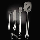 Набір із 5 інструментів для гриля з високоякісної неіржавкої сталі Napoleon PRO (70031), фото 2