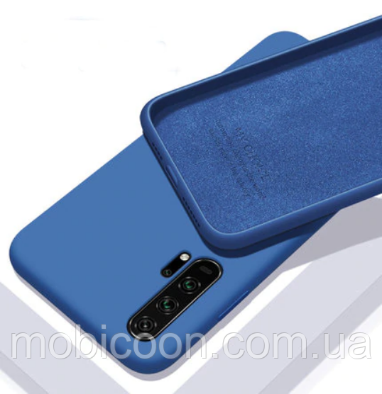 Чохол Silicone Case full для Huawei Honor 20i синій (хуавей хонор 20і), фото 1
