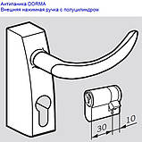 Антипаніка Dorma PHA 2000 для 1-стулкових дверей з горизонтальним 1-точковим замиканням з зовнішньою ручкою, фото 7