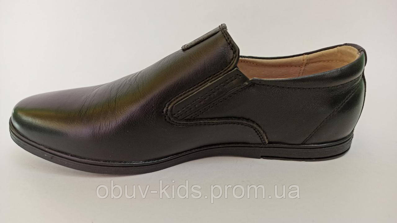 Туфли кожаные на мальчика ТМ "KANGFU" 34, 35 размер - фото 6 - id-p1243658670