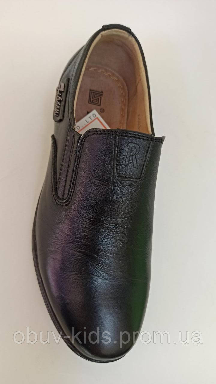 Туфли кожаные на мальчика ТМ "KANGFU" 34, 35 размер - фото 5 - id-p1243658670