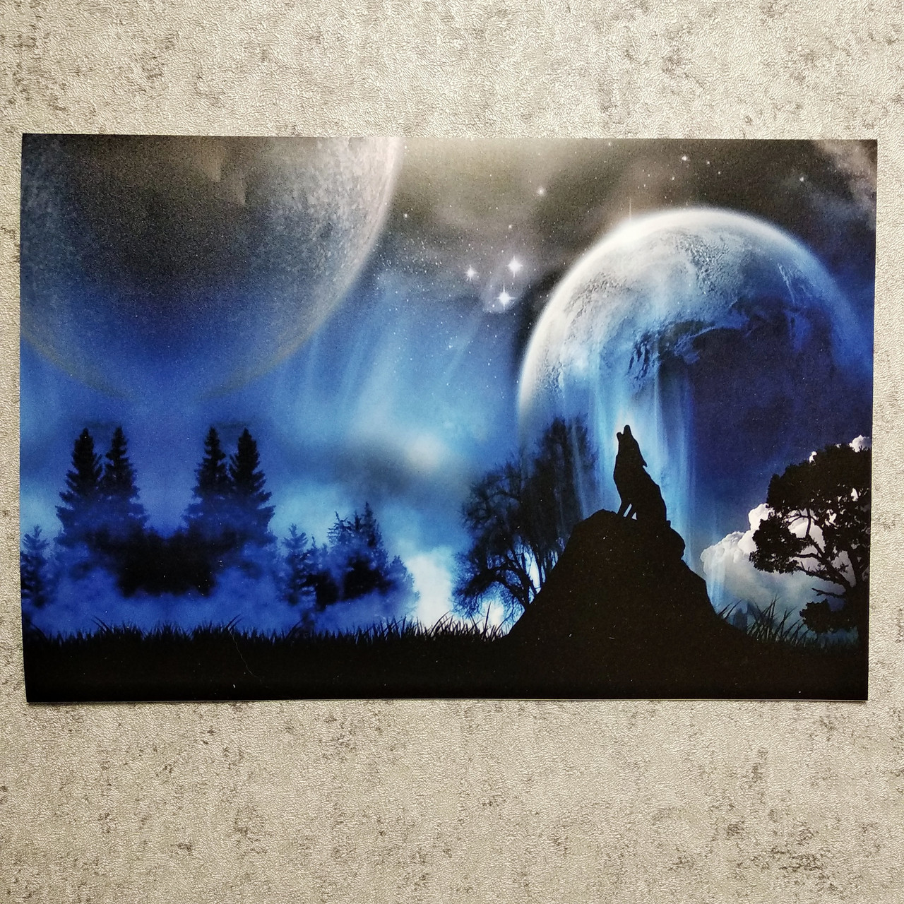 Наклейка на ноутбук. Волк