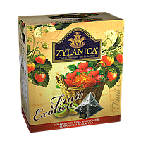 Чай Zylanica пірамідки Fruit Exotica 20 пак.*2 гр. чорний з полуницею,ківі,пелюстками сафлори