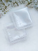 Платочки весільні білі Платочки на весілля Вінчальні платочки Платочки на вінчання Платочки для свічок