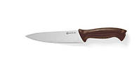 Нож поварской Hendi НАССР коричневый длина 18 см, Кухонный нож из стали, Поварской коричневий нож длиной 18 см