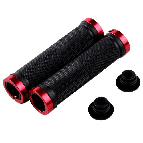 Грипси велосипедні кольорові, металеві затискачі, внутр.діаметр 21 мм, фото 1