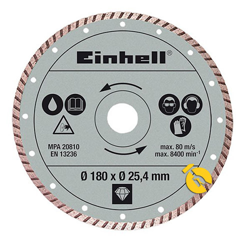Диск діамантовий 180*25.4мм Einhell 4301176 Turbo