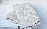 Одеяло двуспальное из Овечьей шерсти ОДА | Одеяло 175х210 см. | Одеяло на овчине | Теплое одеяло