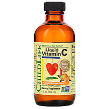 Вітамін C для дітей (рідка форма), натуральний апельсиновий смак, 118,5 мл ChildLife, Essentials